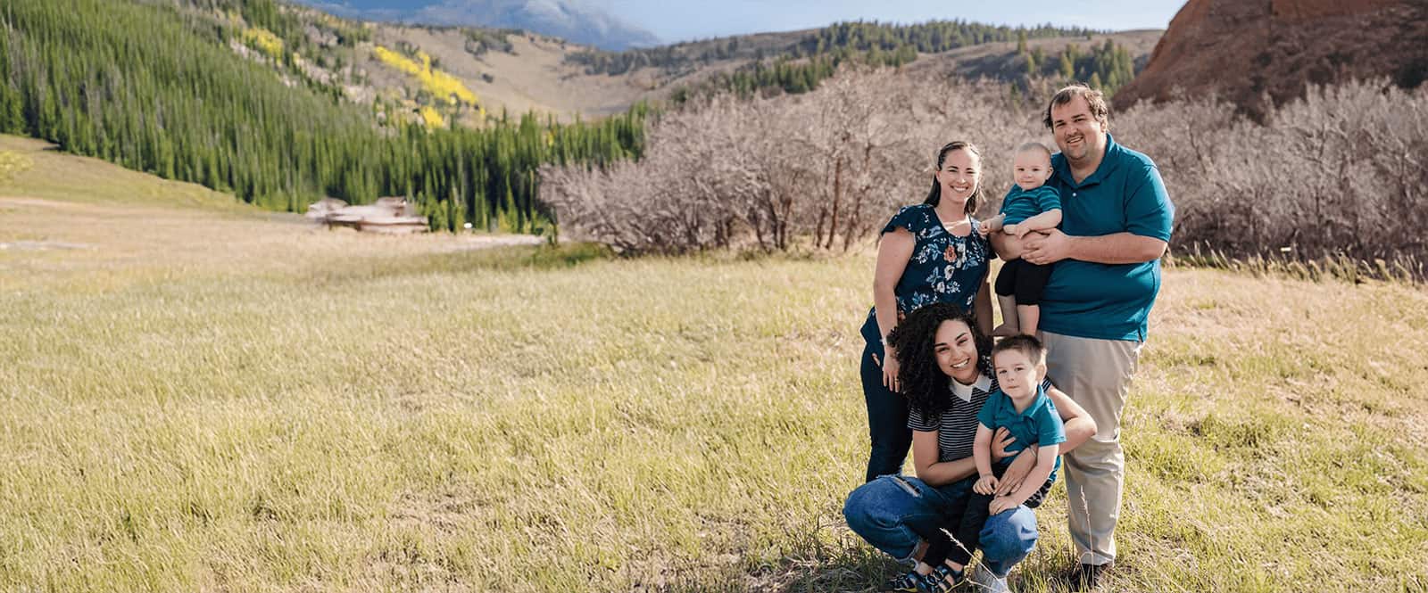 Host family and au pair in Colorado.